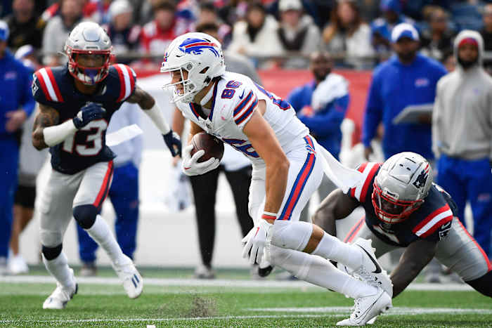 Dalton Kincaid had the best performance of his career against the New England Patriots.